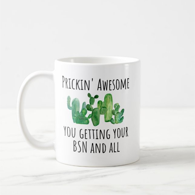BSN Graduation Bachelor of Science in Nursing Gift Coffee Mug (Left)