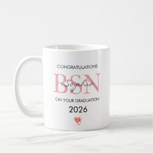 BSN Graduation Personalized Name Class of 2026 Coffee Mug