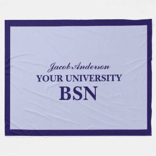 BSN Graduation Personalized Name Fleece Blanket