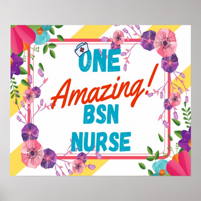 BSN Nurse Appreciation Gift Idea Poster (Front)
