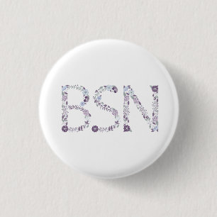BSN nurse graduation party favour 1 Inch Round Button