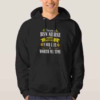 BSN Nurse Sunflower Quote Graduation Medical Nursi Hoodie