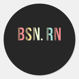 Bsn Rn 2023 Graduate Bsn Registered Nurse Graduati Classic Round Sticker