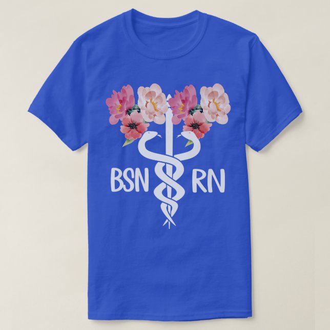 BSN RN CaduceusBachelor Of Science In Nursing Stud T-Shirt (Design Front)