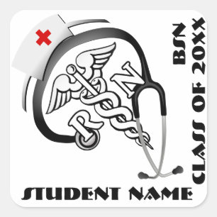 BSN - RN Graduate Square Sticker