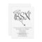 BSN RN nurse graduation invites simply stated