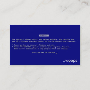 bsod Business Card