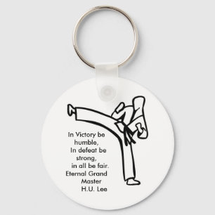 BSS0165, In Victory be humble,  In defeat be st... Keychain