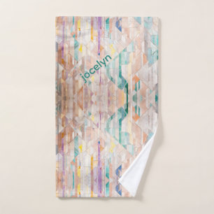 Bstract personnalisé multicolores rose bleu violet