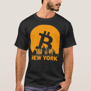 BTC New York City Skyline New York Bitcoin Skylin T-Shirt