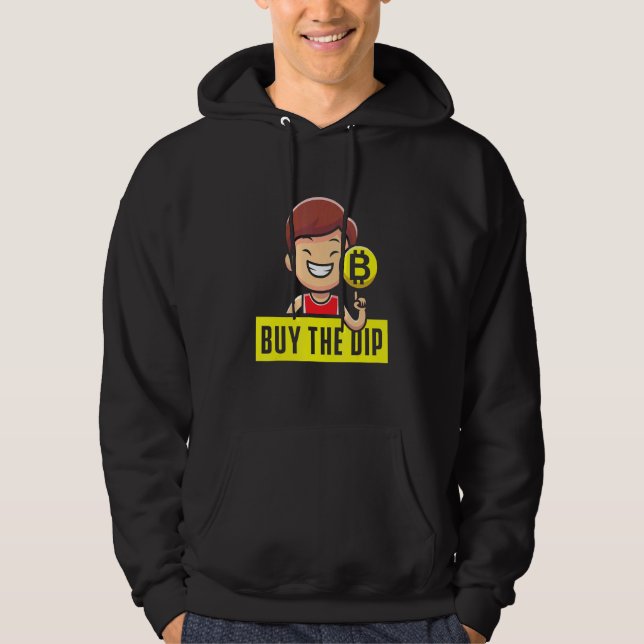 Btfd Buy The Dip Coin Hodl Blockchain Btc Crypto B Hoodie (Front)