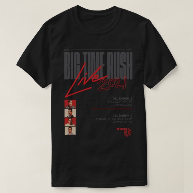 Btr big time rush btr 2021      T-Shirt (Design Front)