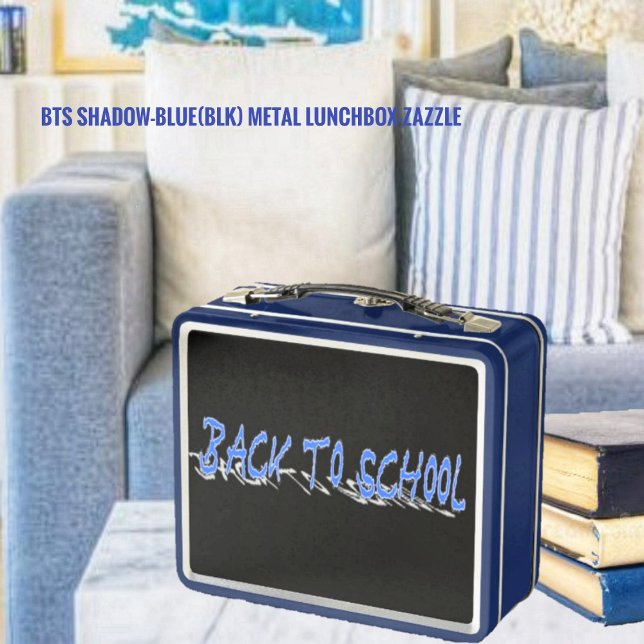BTS Shadow-Blue( Blk Background) Metal Lunch Box (Creator Uploaded)