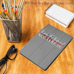 BTS-Three-Tone iPad Pro Cover<br><div class="desc">This familiar, graphic phrase, with an Educational theme, is created in a 3-dimensional effect- with 3-tone colours, of red, grey, and blue.</div>