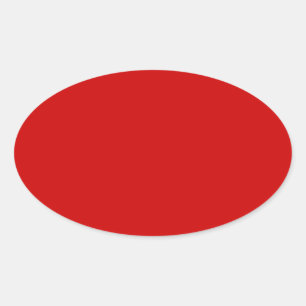 BU Red Oval Sticker