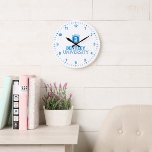 BU Shield Large Clock