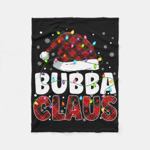 Bub Claus Merry Christmas Santa Hat Family Matchin Fleece Blanket
