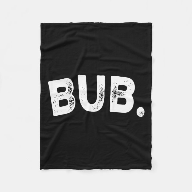 Bub.  fleece blanket (Front)
