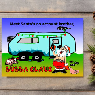 Bubba Claus Christmas Holiday Card