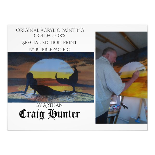 Bubbas mermaids photo print (Front)