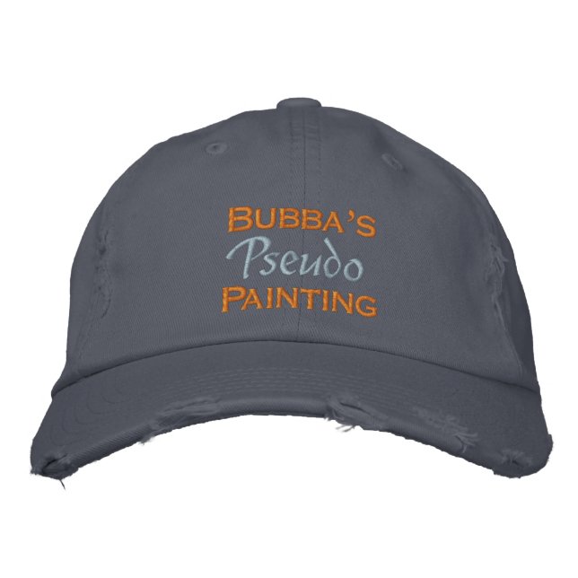 Bubba's Painting Embroidered Hat (Front)