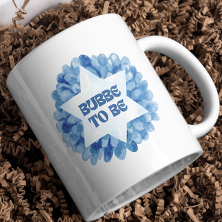 "Bubbe to Be" Funny New Jewish Grandma Watercolor Coffee Mug