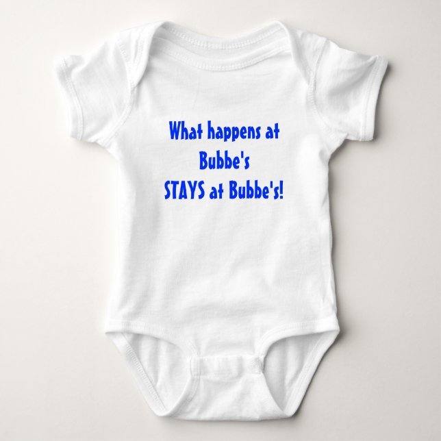 Bubbe's House Baby Bodysuit (Front)