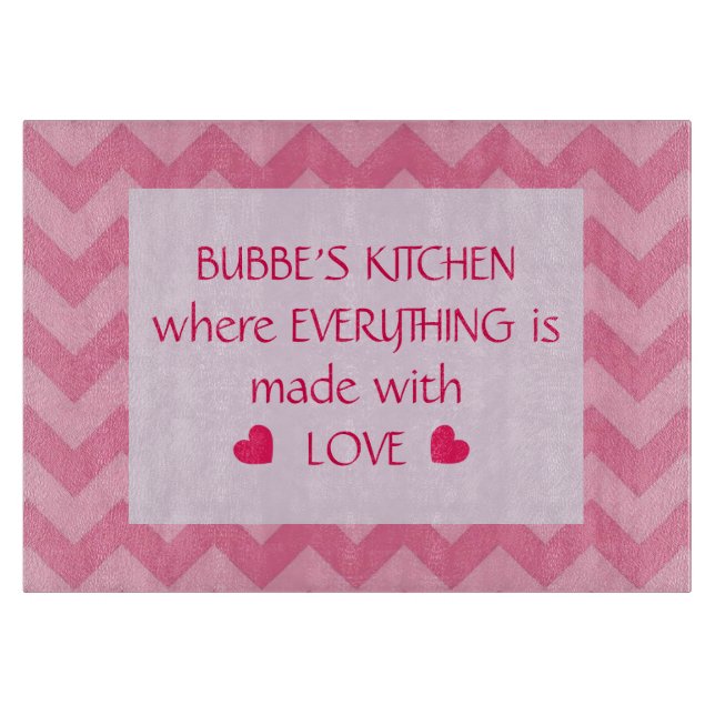Bubbe's Kitchen (Customizable) Cutting Board (Front)