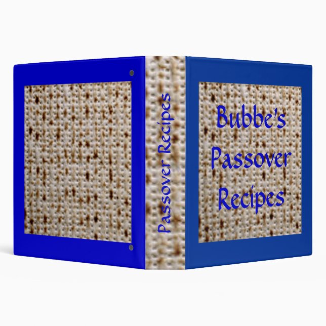 Bubbe's Passover Matzoh Recipe Album - Customize! Binder (Background)