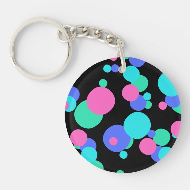 Bubble Abstract Pattern       Keychain (Front)