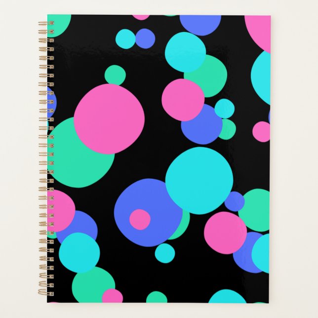 Bubble Abstract Pattern      Planner (Front)