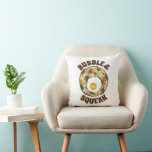 Bubble and Squeak Brunch UK British Food Cuisine Throw Pillow<br><div class="desc">Foodie design features an original marker illustration of 'bubble and squeak, ' a classic British food consisting of cabbage and potatoes,  and topped with an egg.</div>