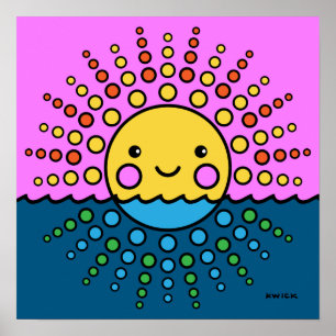 Bubble Baby Paper Print 16x16"