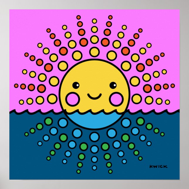 Bubble Baby Paper Print 16x16" (Front)