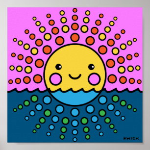 Bubble Baby Paper Print 8x8"