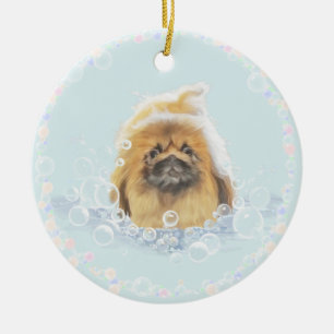 Bubble Bath Ceramic Ornament