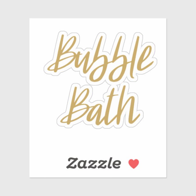 Bubble Bath Storage Sticker (Sheet)