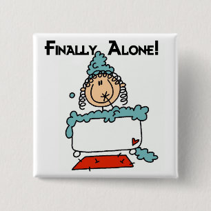 Bubble Bath Tshirts and Gifts 2 Inch Square Button
