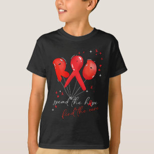 Bubble Blood Cancer Awareness Red Spread The Hope T-Shirt