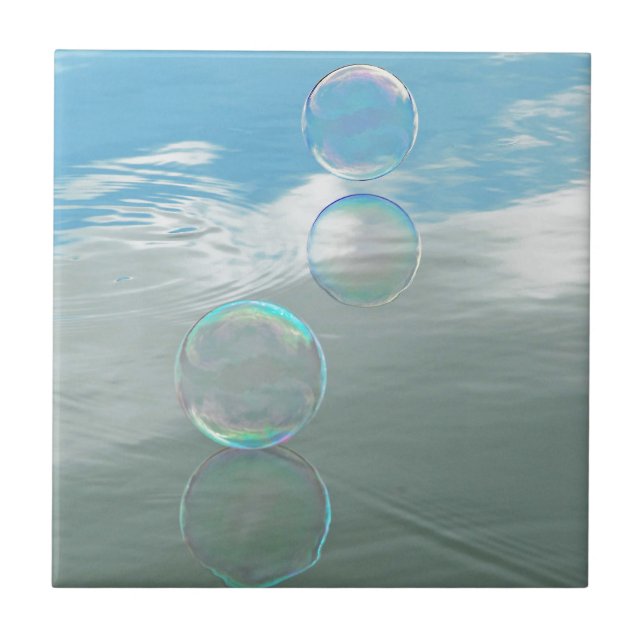 Bubble, Blue Tile (Front)