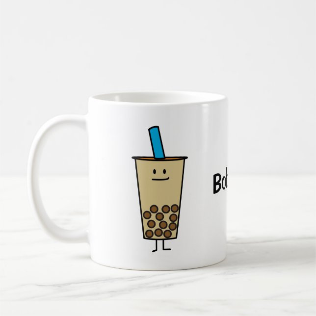 Bubble Boba Pearl Milk Tea Tapioca balls Coffee Mug (Left)