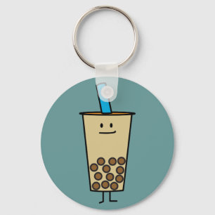 Bubble Boba Pearl Milk Tea Tapioca balls Keychain