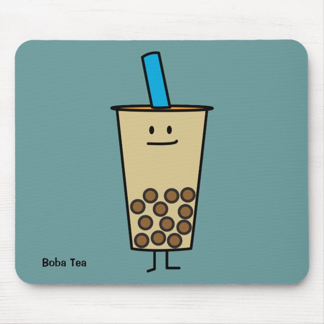 Bubble Boba Pearl Milk Tea Tapioca balls Mouse Pad (Front)