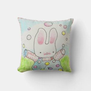 bubble bunny pillow