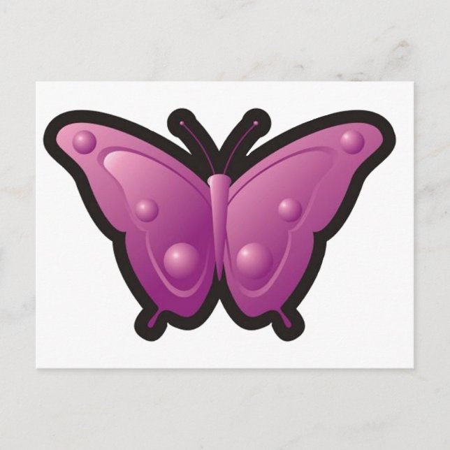 Bubble Butterfly 4 Postcard (Front)