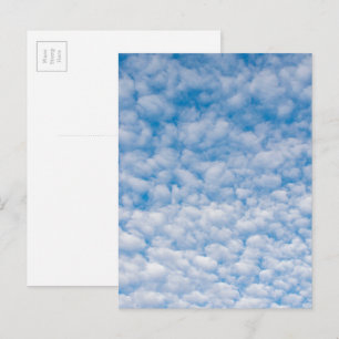Bubble Clouds in Blue Sky Nature Photo Mammatus Postcard