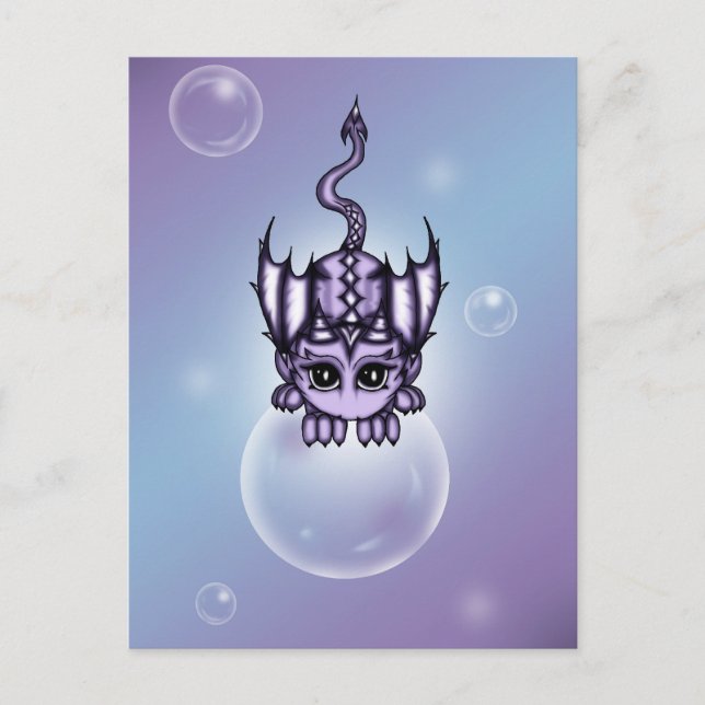 Bubble Dragon Postcard (Front)