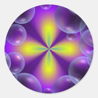 Bubble fantasy classic round sticker