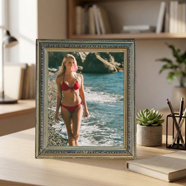 Bubble Gum Beach Babe Coastal Summer Wall Art  (Creator Uploaded)