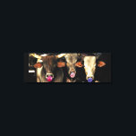 Bubble Gum Blowing Rodeo Bull Cows Western Pop Art Canvas Print<br><div class="desc">Bubble Gum Blowing Rodeo Bull Cows Western Pop Art digital painting by Artist Rick Short called The Three Amigos of three bull cows relaxing after a rough night at the rodeo.</div>